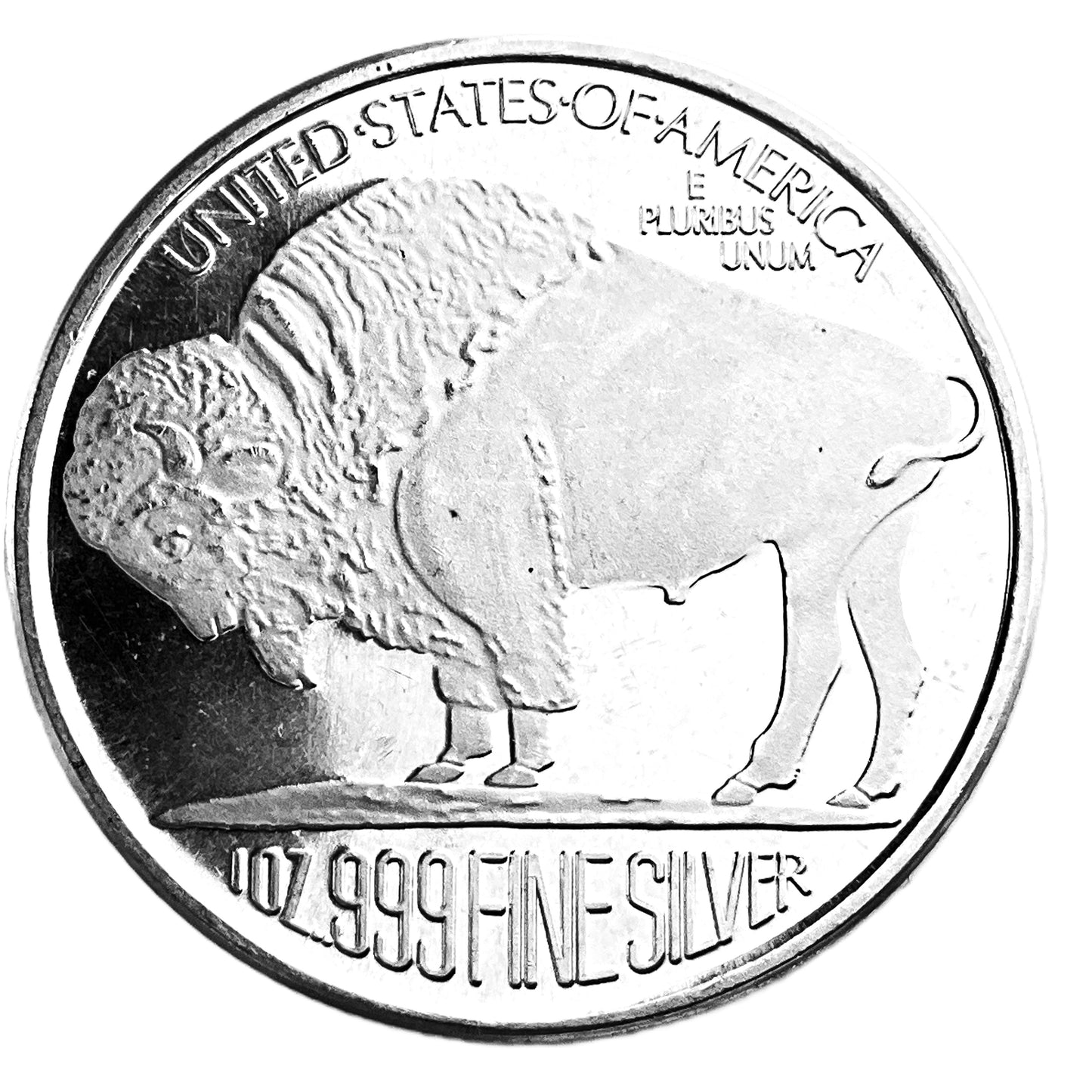1 ozt Liberty Indian Buffalo Round 999 Silver