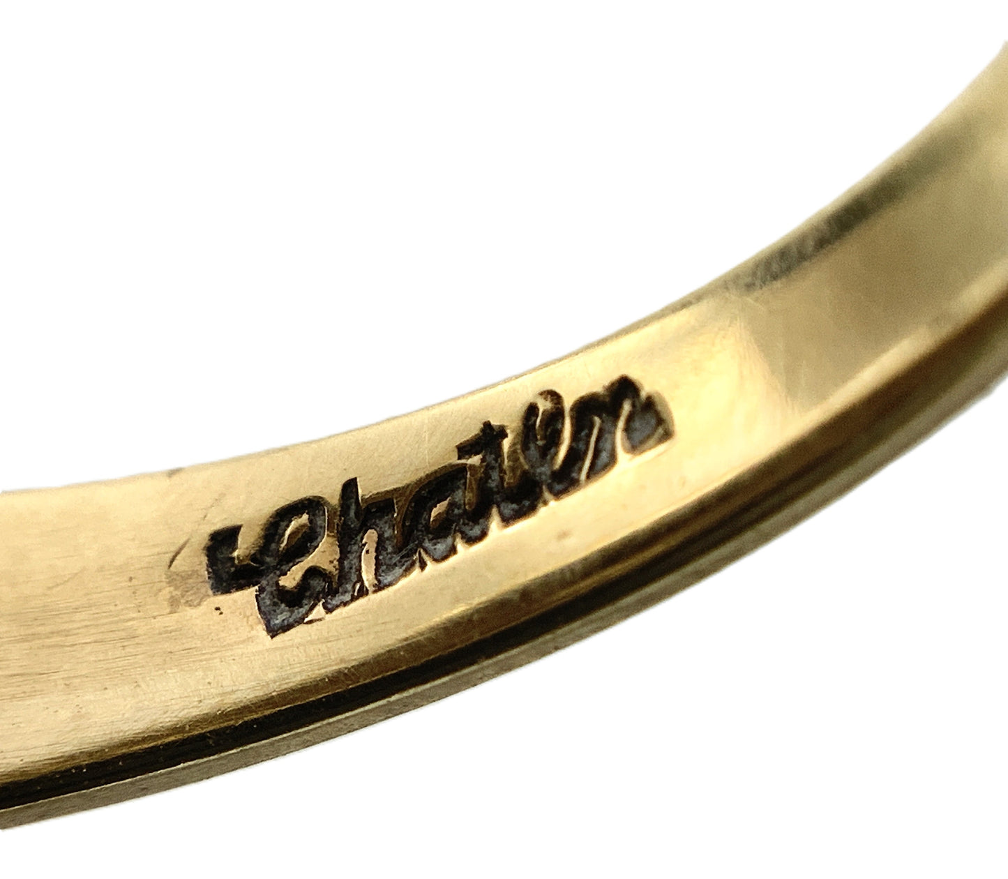 10K Yellow Gold  Vintage Inspired Size 6 Ring With Gemstone AU335