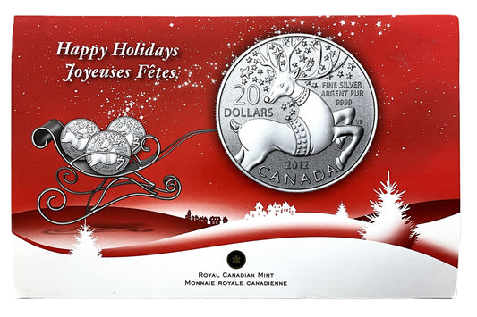 .250 ozt Magical Reindeer 9999 Silver $20