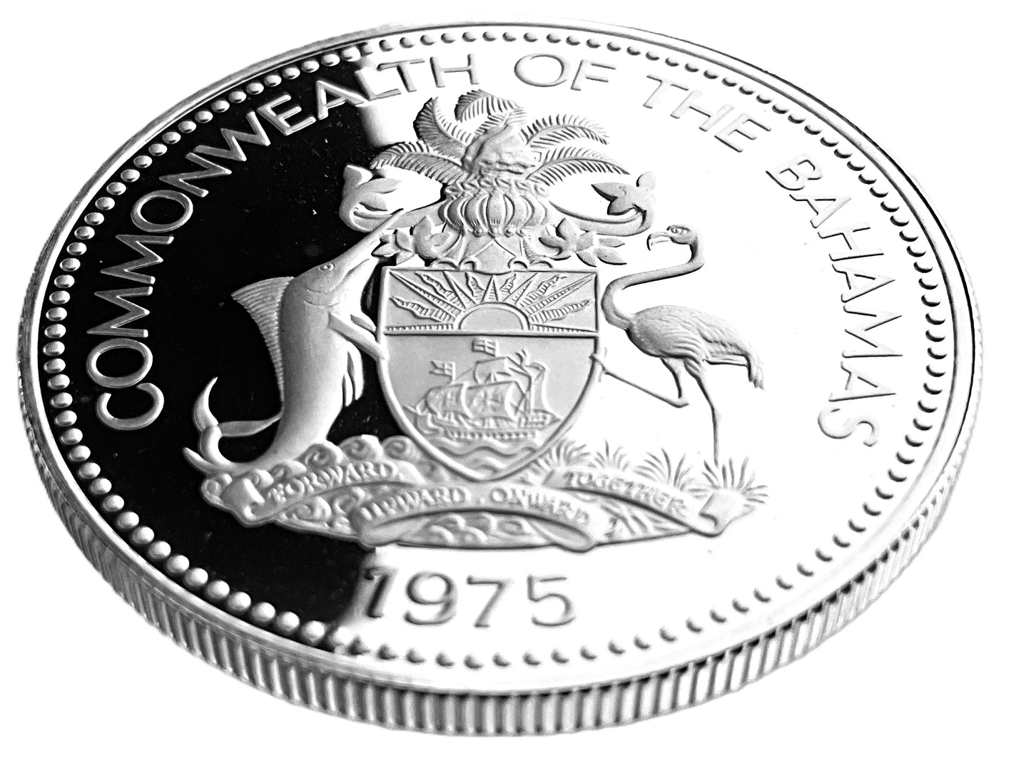 .462 ozt Bahamas Conch Shell Silver Coin $1