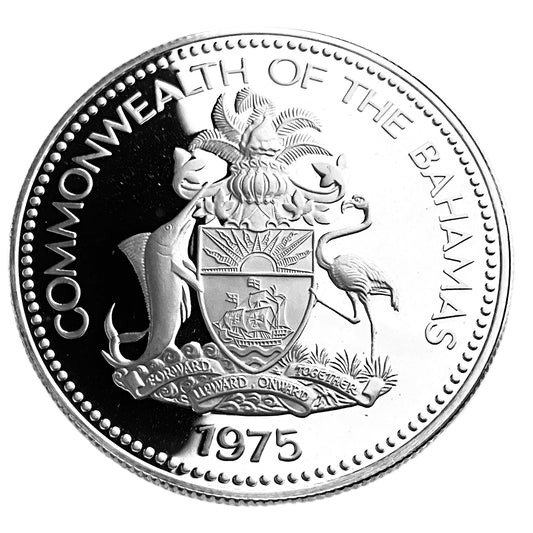 .462 ozt Bahamas Conch Shell Silver Coin $1