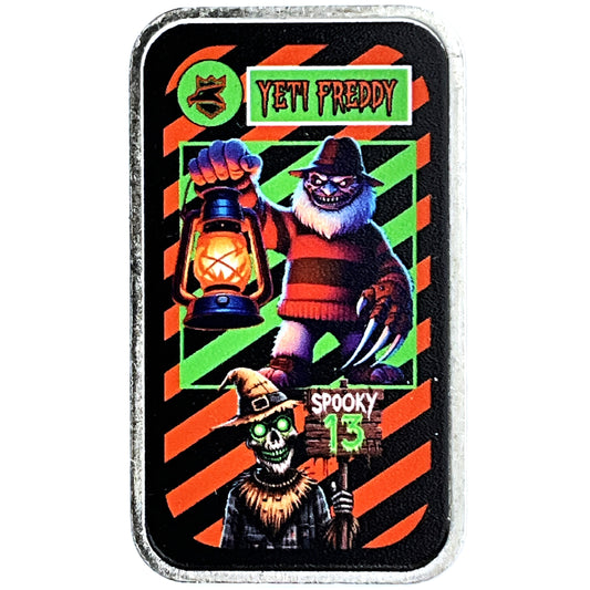 1 ozt Postal Express Yeti Freddy 999 Bar