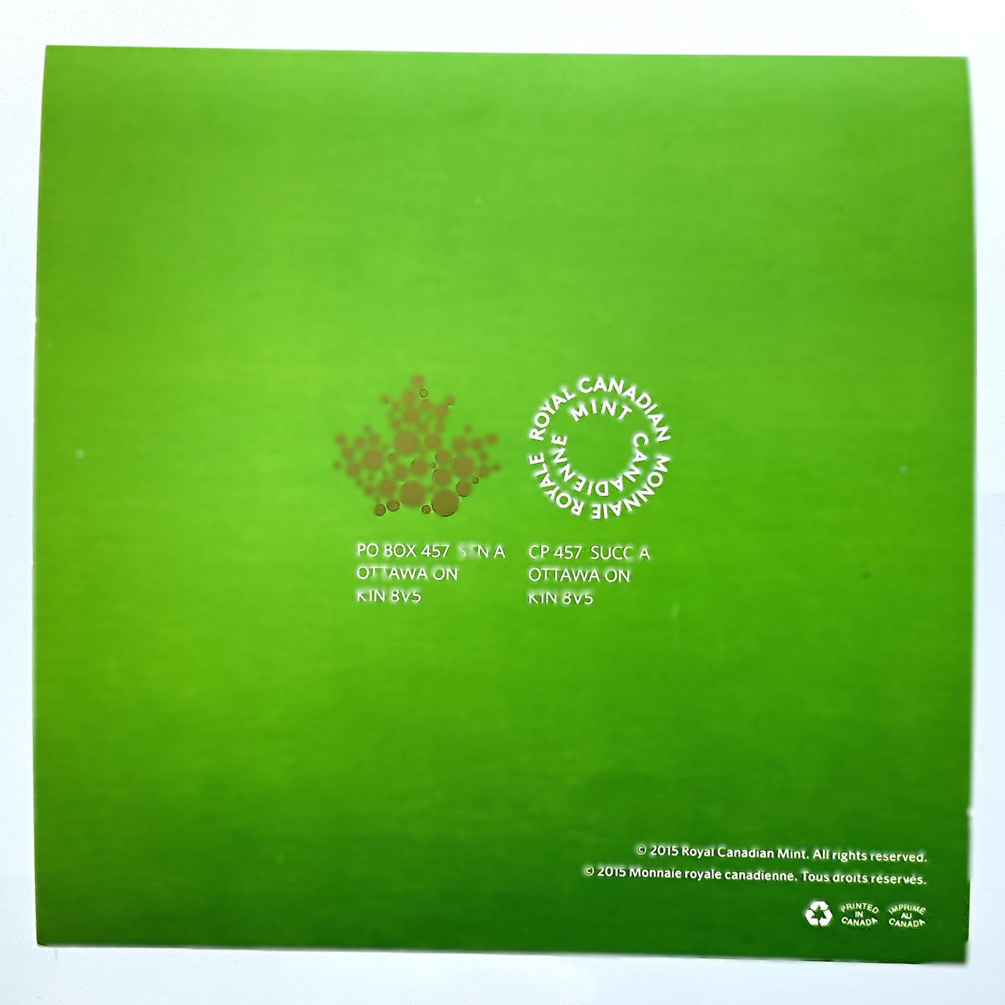 .25 ozt Anniversary Canadian Flag 9999 $25
