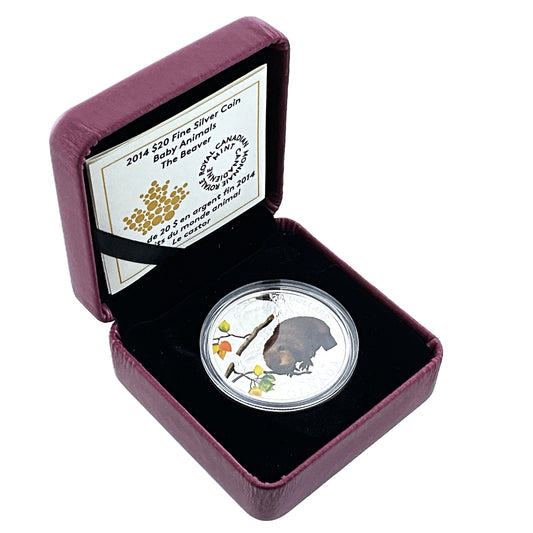 1.01 ozt 2014 The Beaver 9999 Silver $20