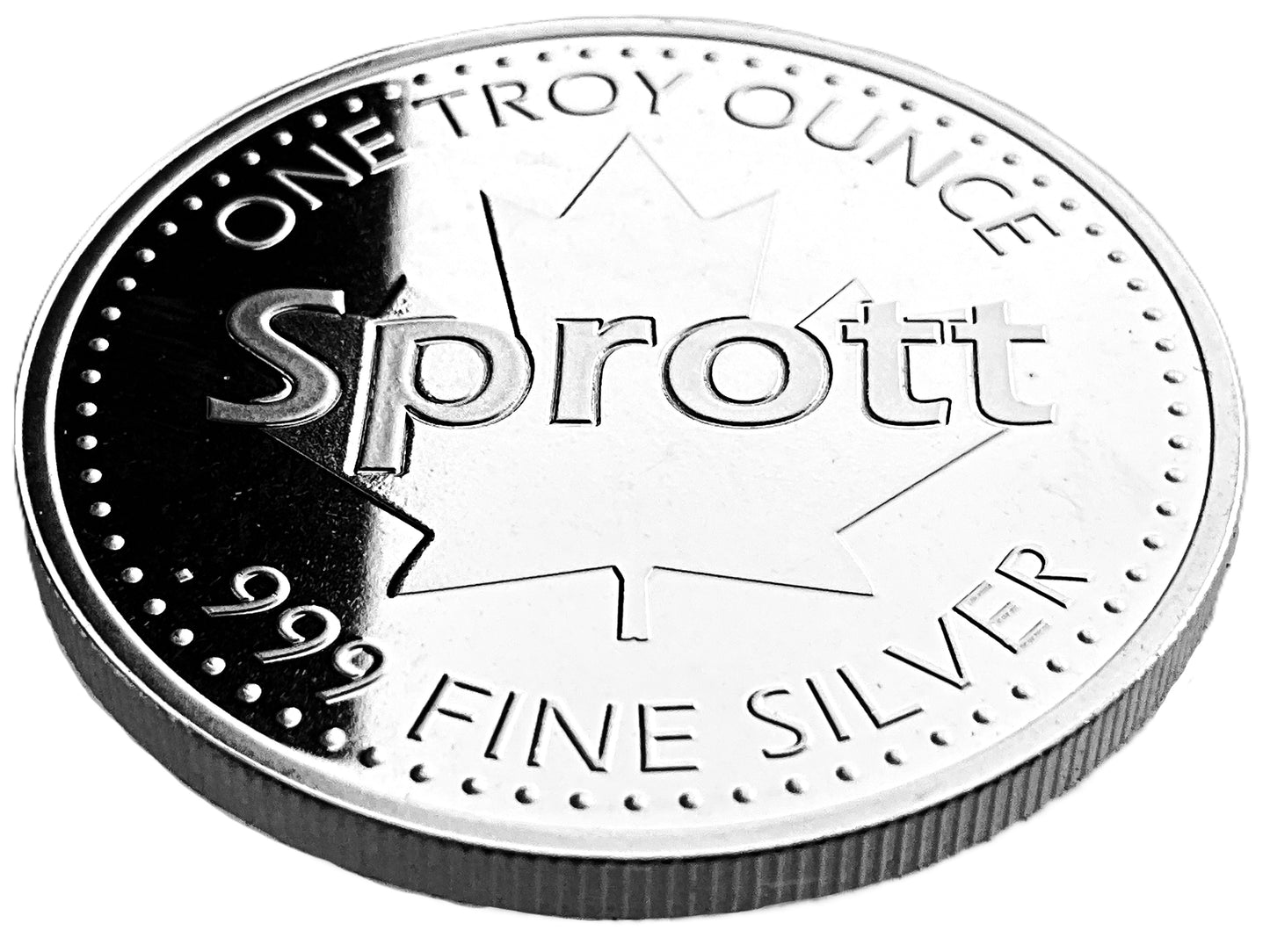 1 ozt Eternal Sun Sprott Silver 999 Round