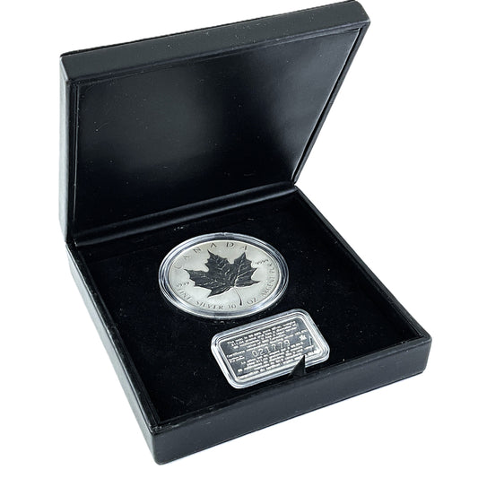 10 ozt Maple Leaf 9999 Silver $50 Coin