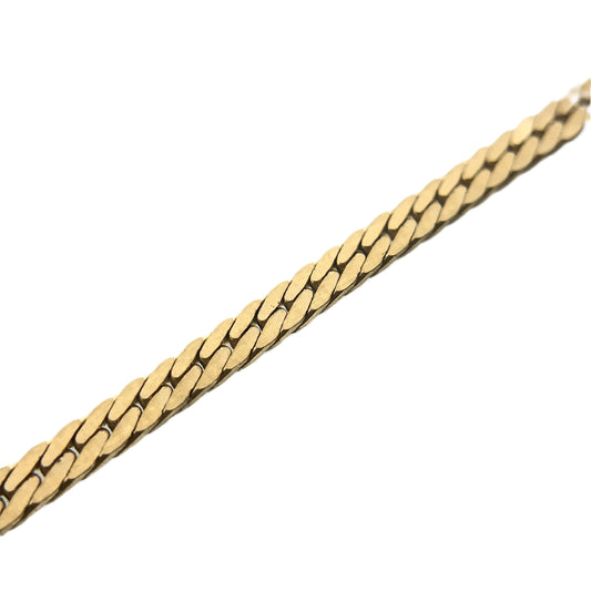 10K Yellow Gold Herringbone Long 24in x 1.5mm Chain Necklace AU361