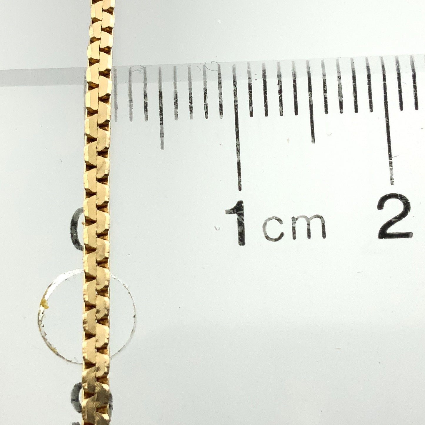 10K Yellow Gold Hollow Box Chain 18in x 1.5mm Chain Necklace AU364