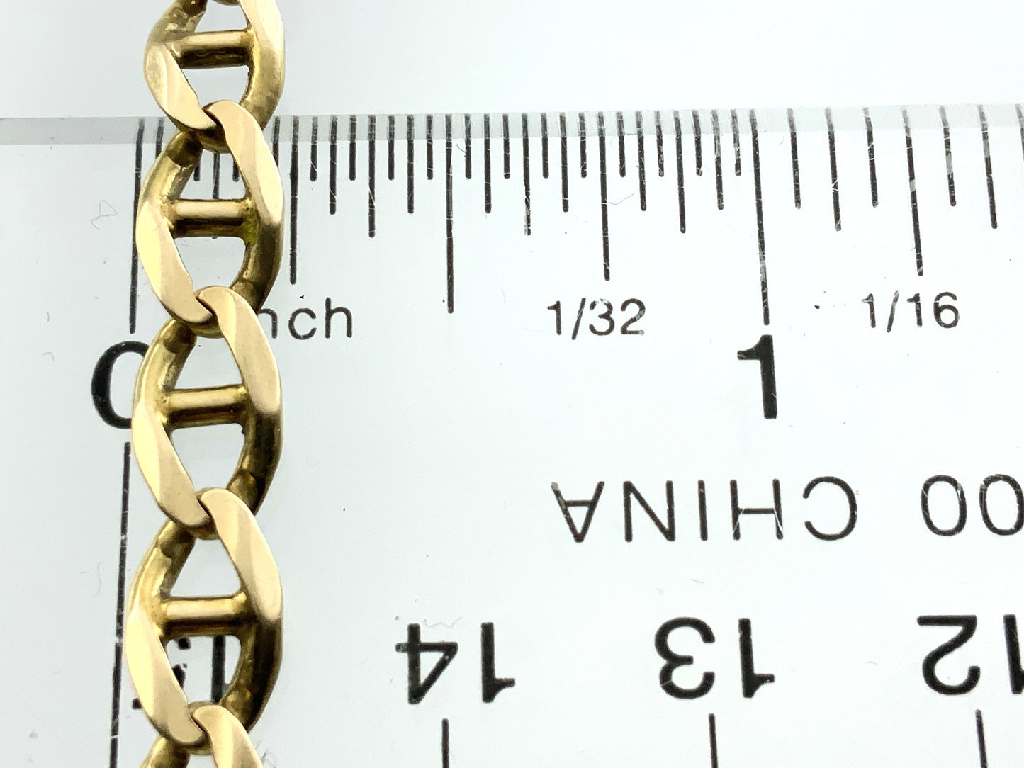 10K Yellow Gold Mariner Link Chain 8in x 5.72mm Bracelet AU370