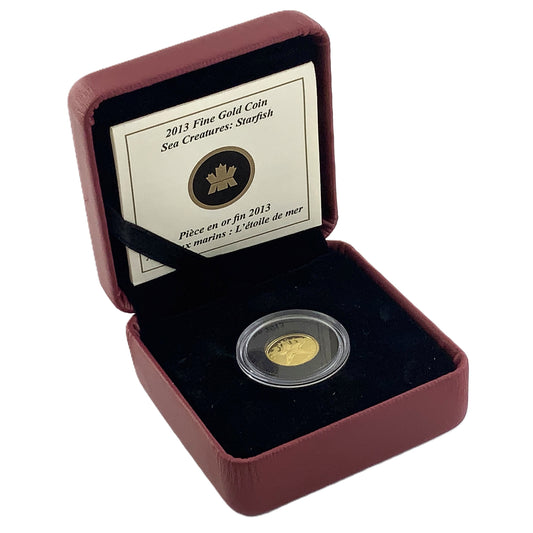 1/25 ozt Sea Creatures Starfish Gold 9999 50¢