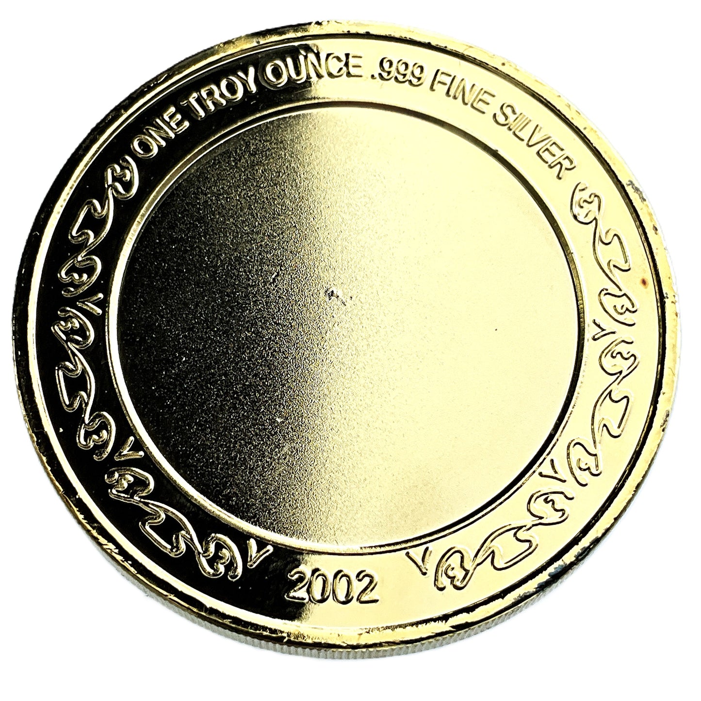 1 ozt 50th Anniversary Gold Plated 999 Silver