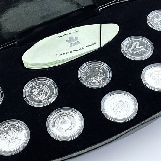 2.1 ozt Canada Millenium Commemorative Silver 25¢