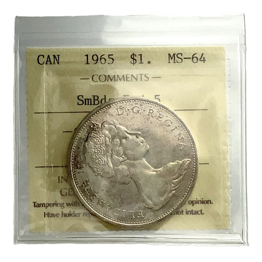 .600 ozt 1965 Canada MS-64 Silver $1