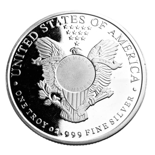 1 ozt Walking Liberty 999 Silver Round