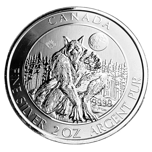 2 ozt Silver Werewolf Lougarou 9999 $10