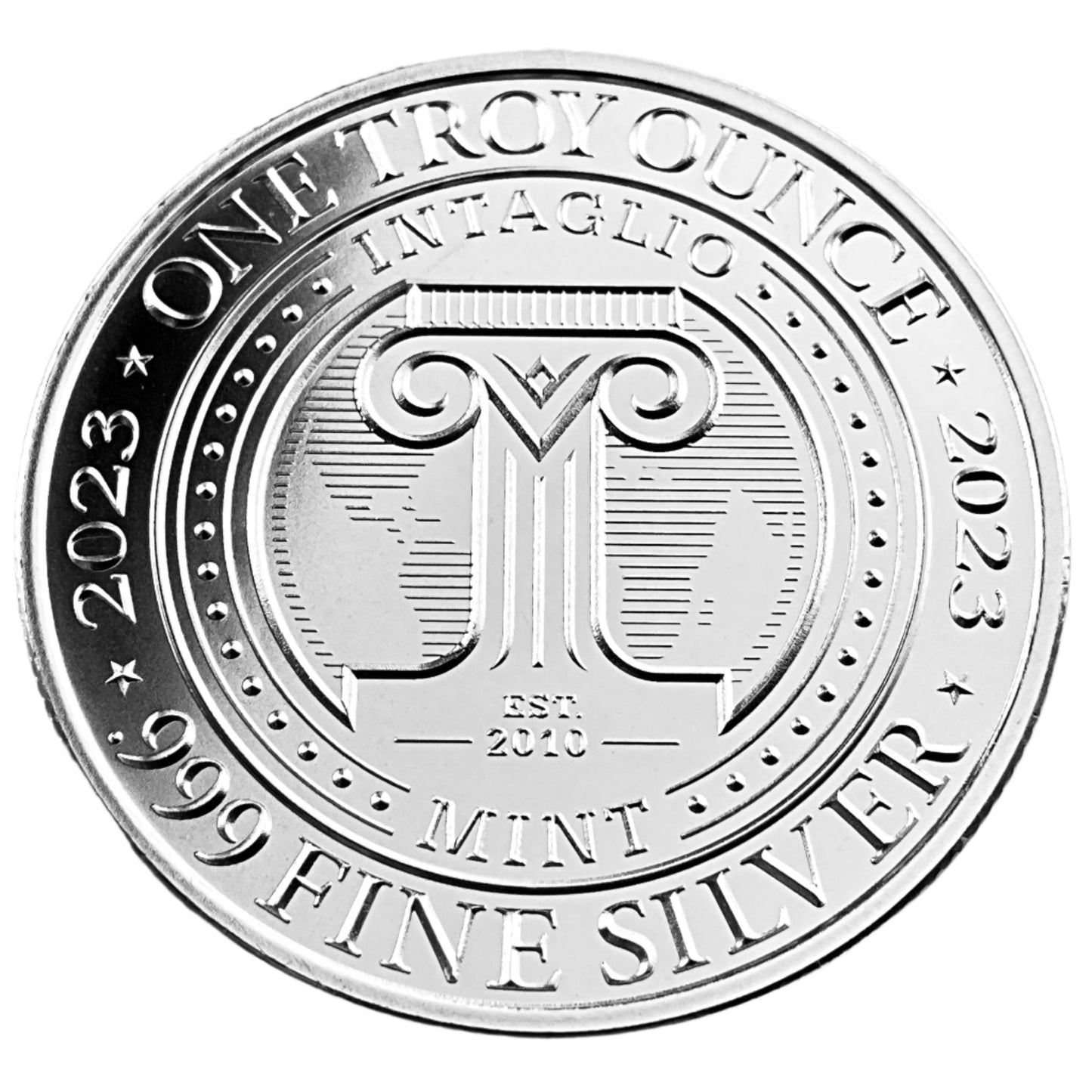 1 ozt Gnomes Gone Fishing 999 Silver Round