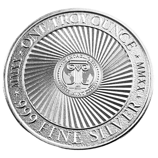 1 ozt Mongolian Death Worm 999 Silver Round