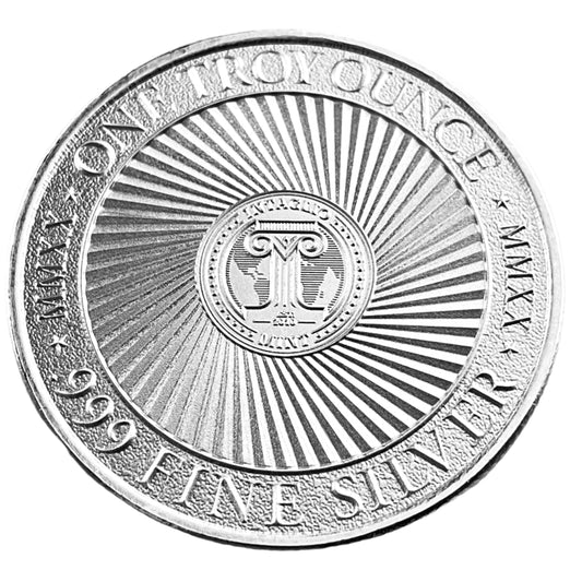 1 ozt The Jersey Devil 999 Silver Round