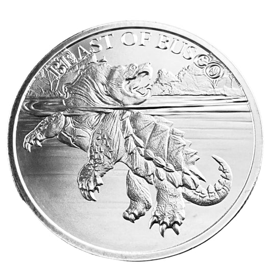 1 ozt Beast of Busco 999 Silver Round