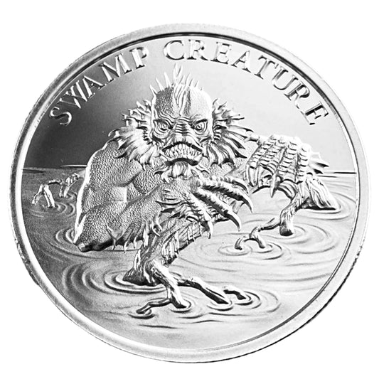 1 ozt Swamp Creature 999 Silver Round
