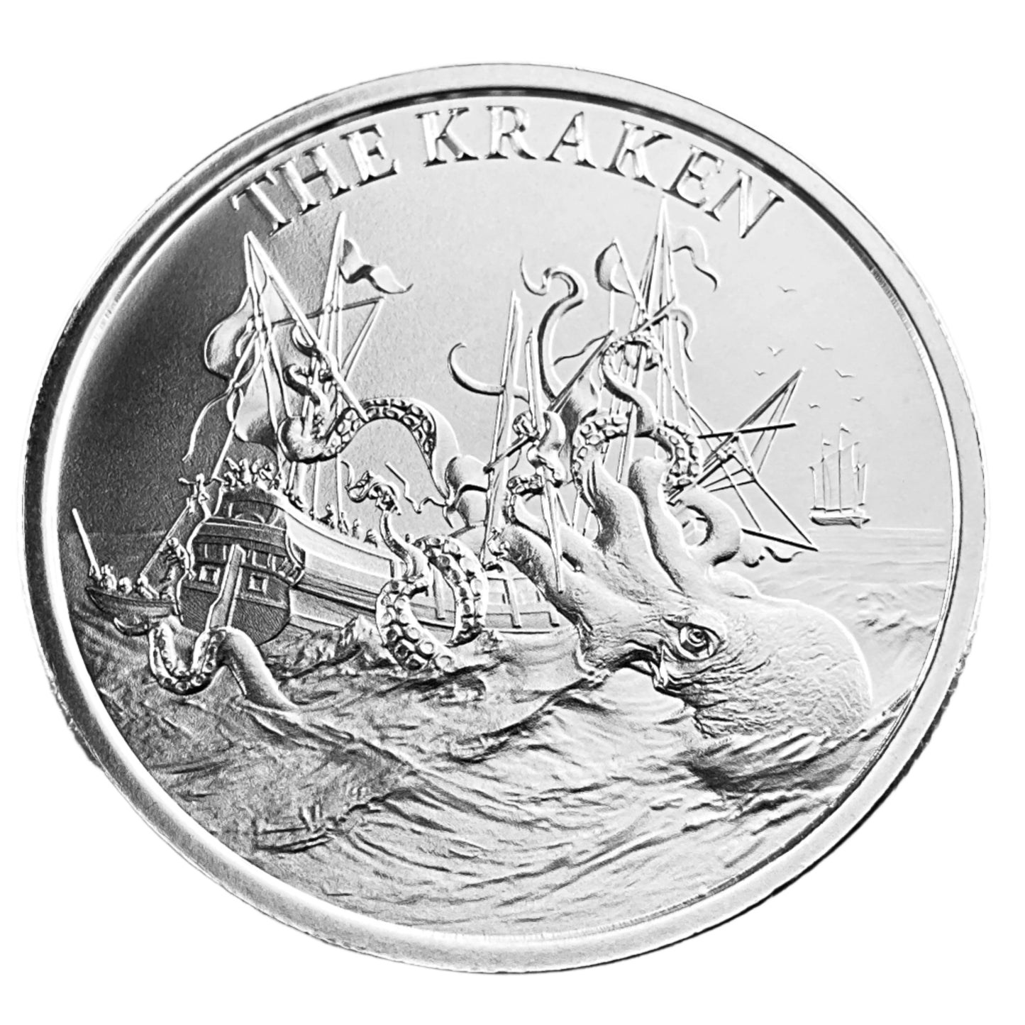 1 ozt The Kraken 999 Silver Round