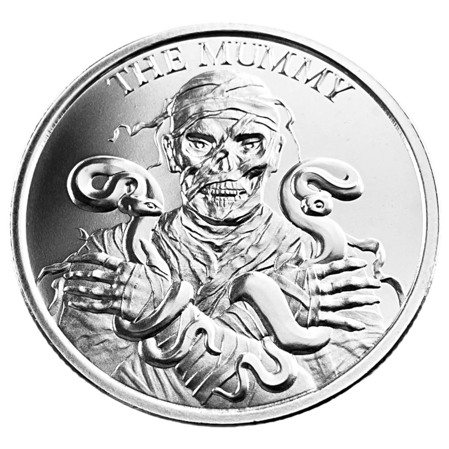 1 ozt The Mummy 999 Silver Round