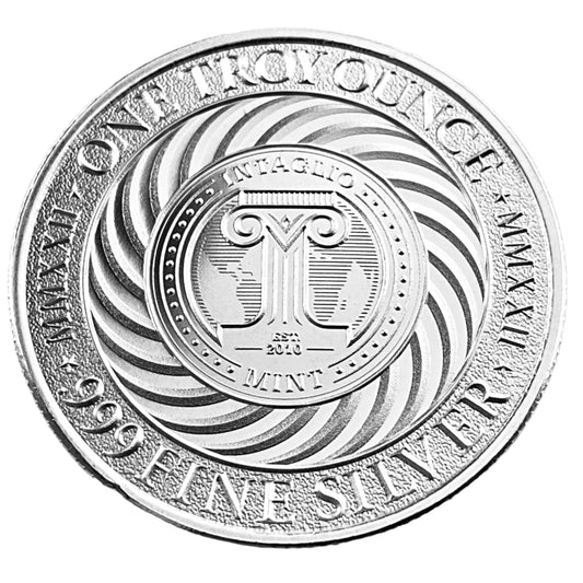 1 ozt Dracula 999 Silver Round
