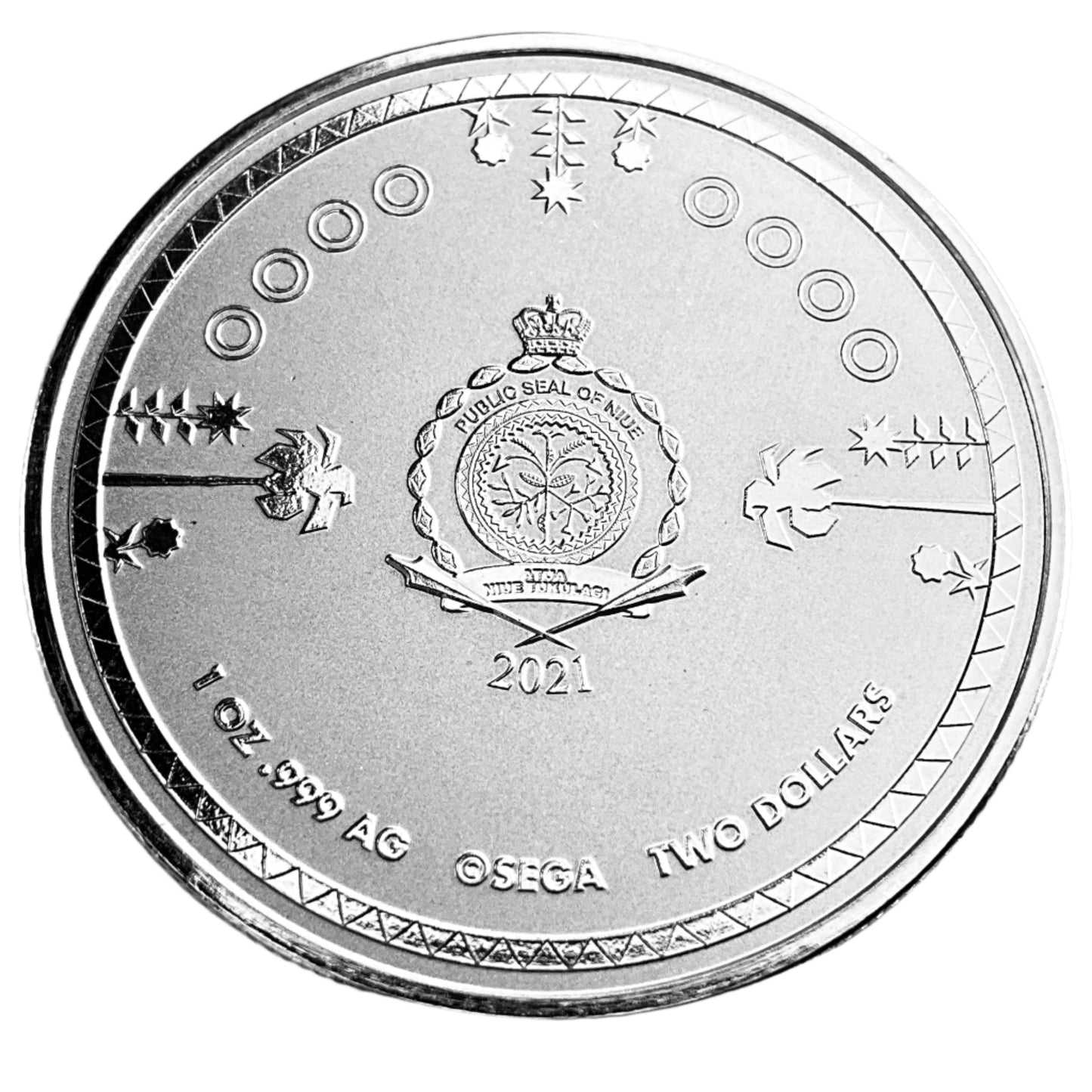 1 ozt Knuckles the Echidna 999 Silver $2