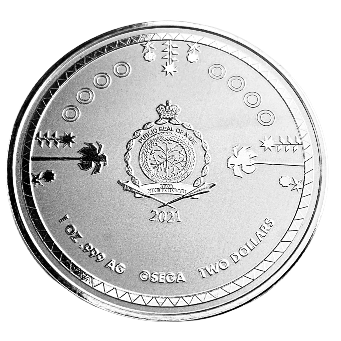 1 ozt Miles Tails Prower 999 Silver $2 Coin