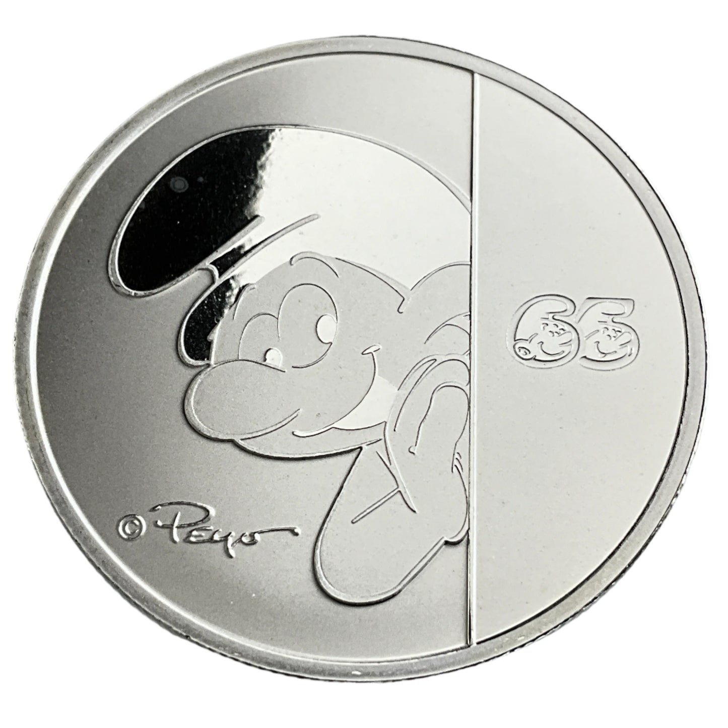 1 ozt The Smurfs 999 Silver $2 Coin
