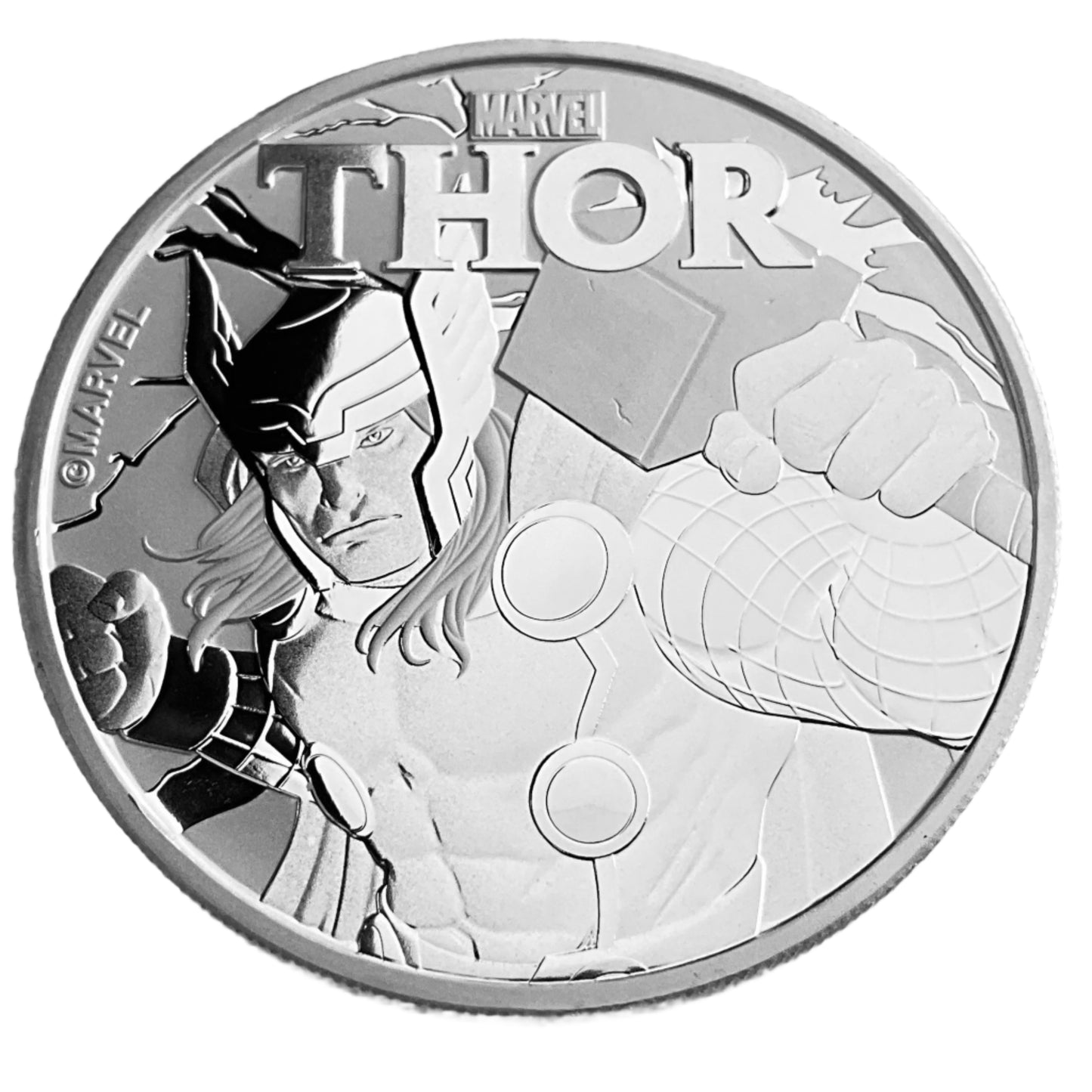 1 ozt Thor Marvel 999 Silver Coin
