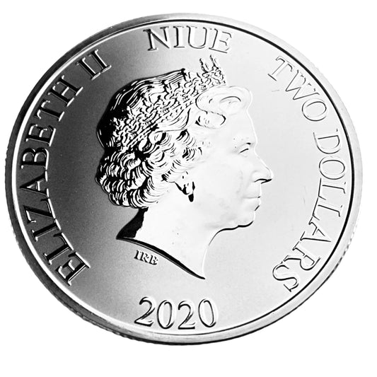 1 ozt Mandalorian Star Wars 999 Silver $2