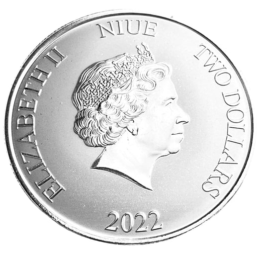 1 ozt Scrouge McDuck Disney 999 Silver $2