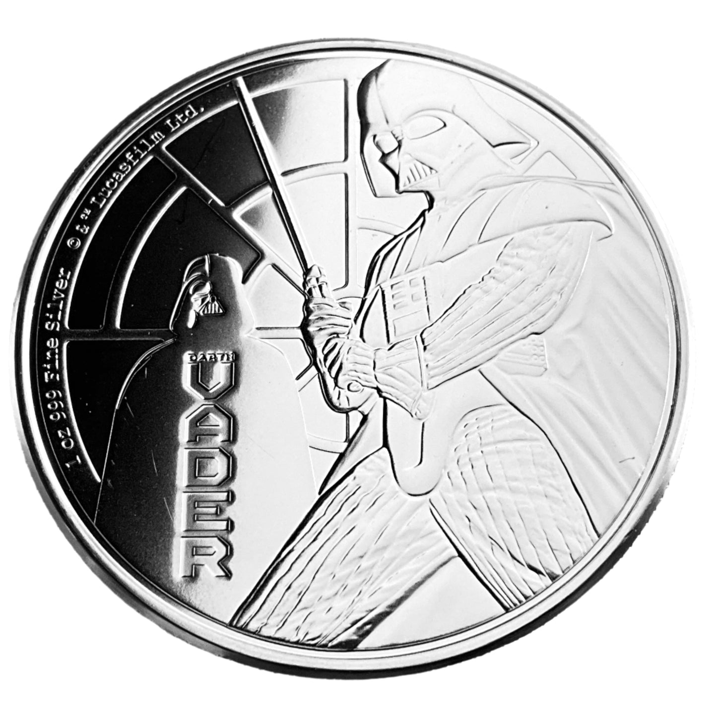 1 ozt Darth Vader Star Wars 999 Silver $2