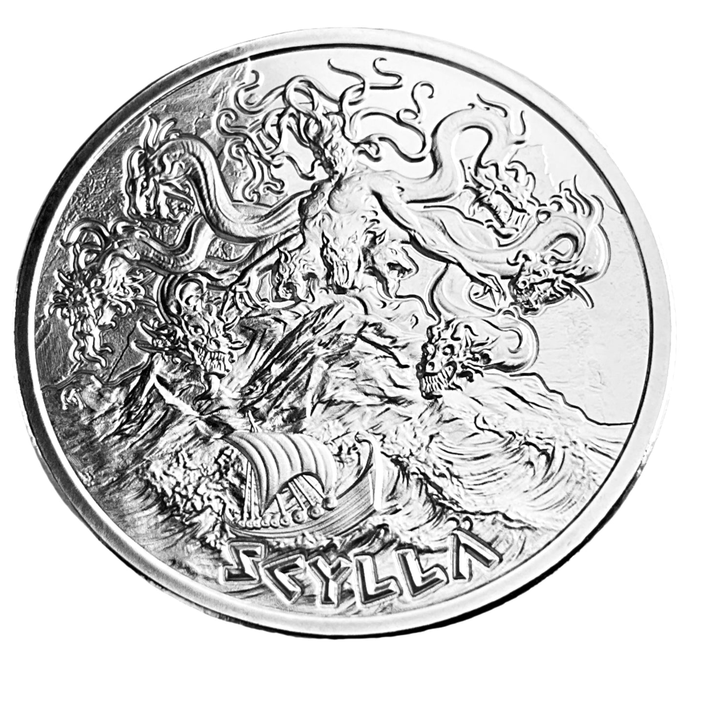 1 ozt Scylla 999 Silver Round