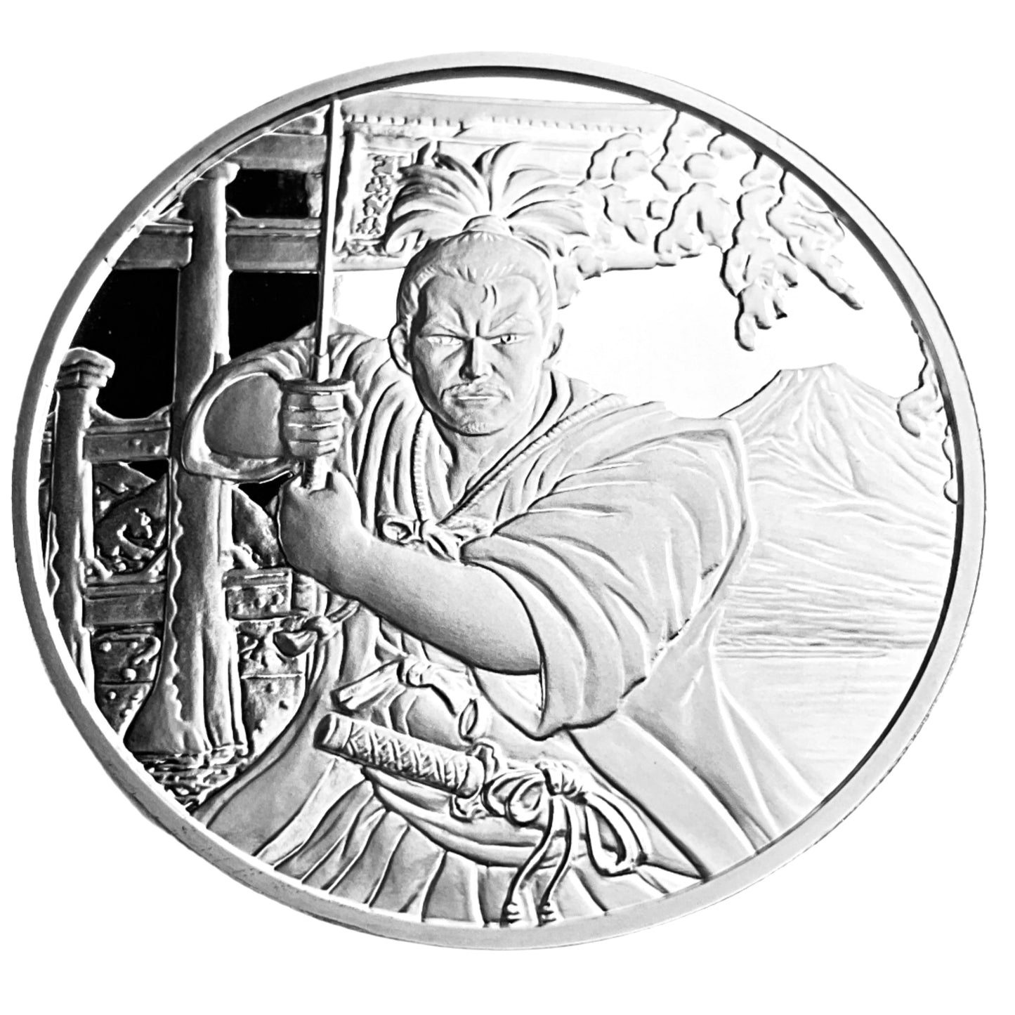 1 ozt Ancient Samurai Katana 999 Fiji 50¢