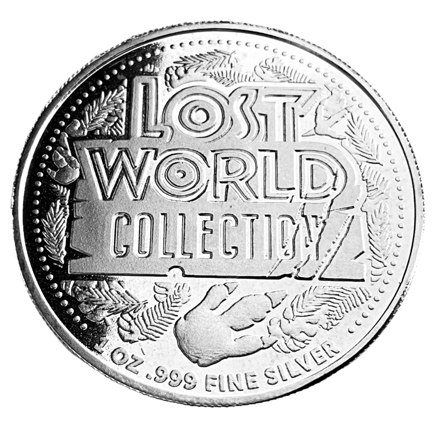1 ozt Parasaurolophus 999 Silver Round