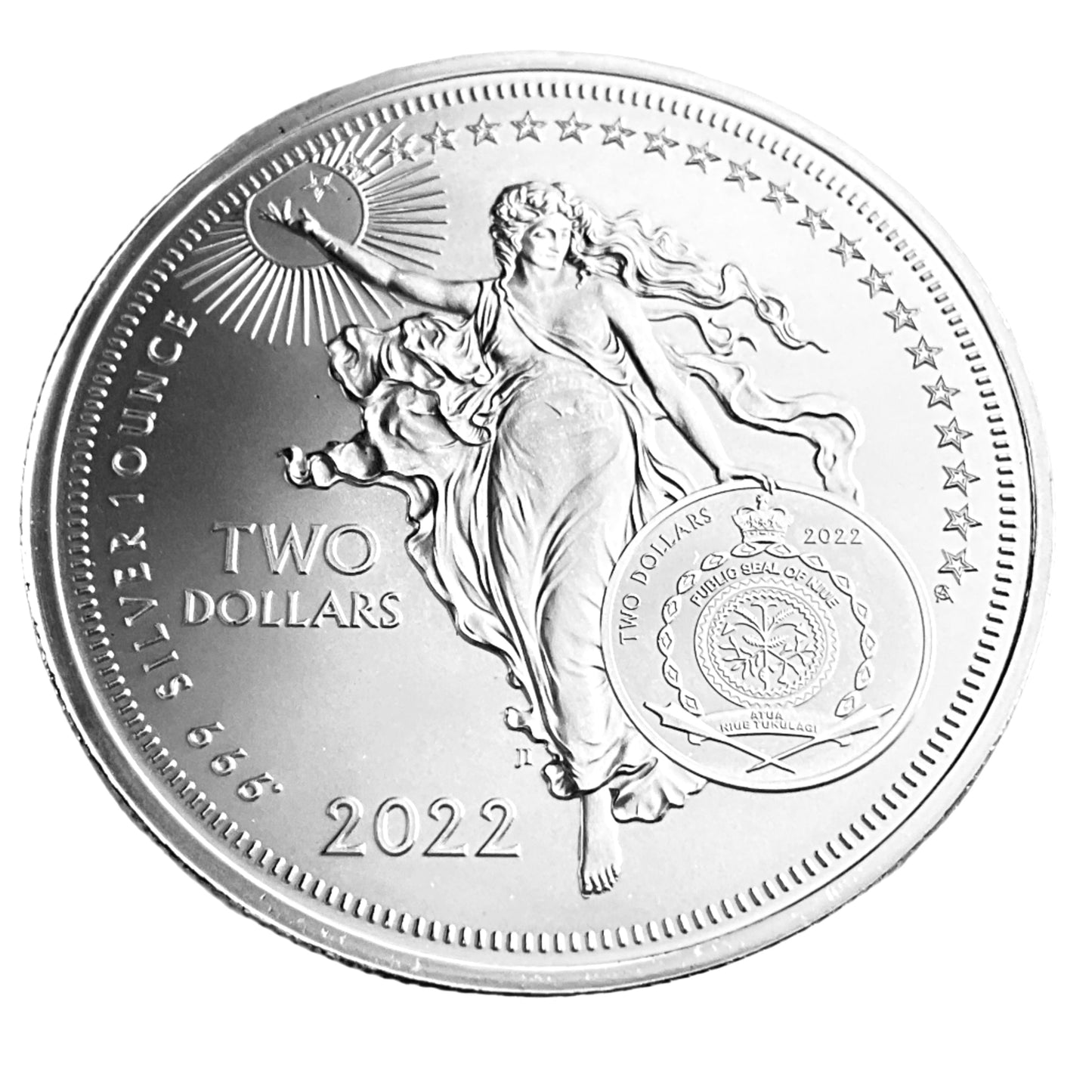 1 ozt Inspiration Albert Einstein Silver $2