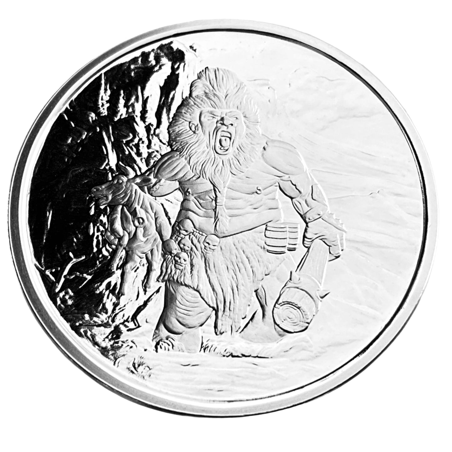 1 ozt Norse Frost Giant 999 Silver Round