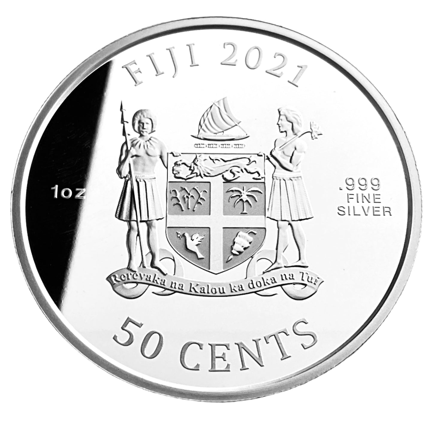 1 ozt Vega Street Fighter II 999 Silver Coin