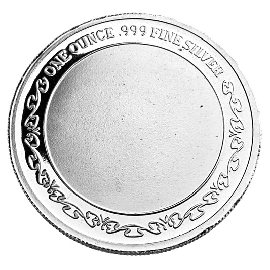 1 ozt Valentine Cupid Teddy Bear 999 Round