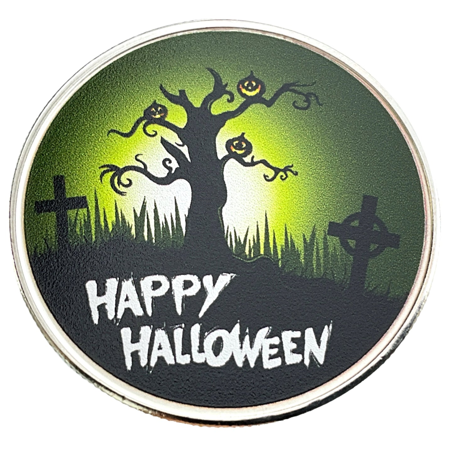 1 ozt Happy Halloween Colourized 999 Round