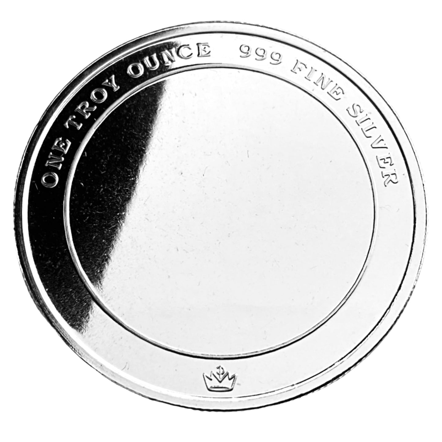 1 ozt Happy Birthday Engravable 999 Silver