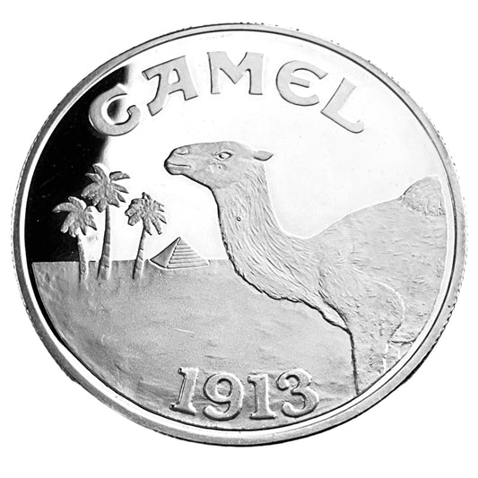 1 ozt Camel Cigarettes 999 Silver Round