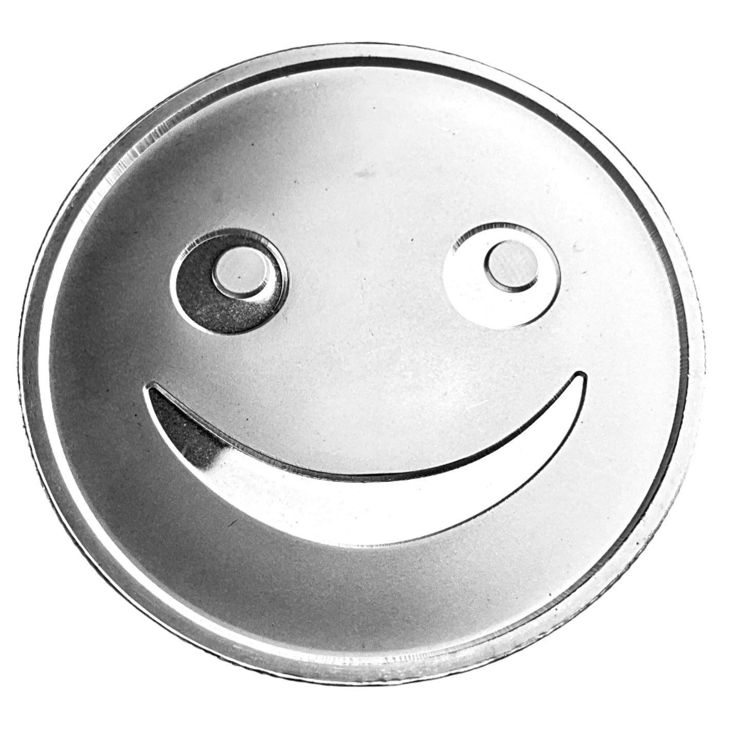 1 ozt Smiley Face Emoji 999 Silver Round