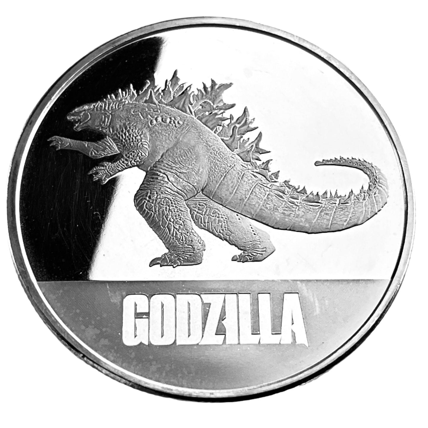 1 ozt Godzilla vs Kong Movie 999 Silver $2