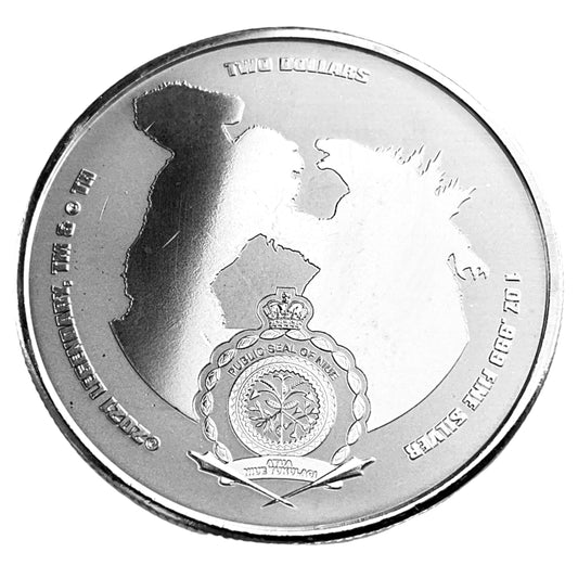 1 ozt Godzilla vs Kong Movie 999 Silver $2