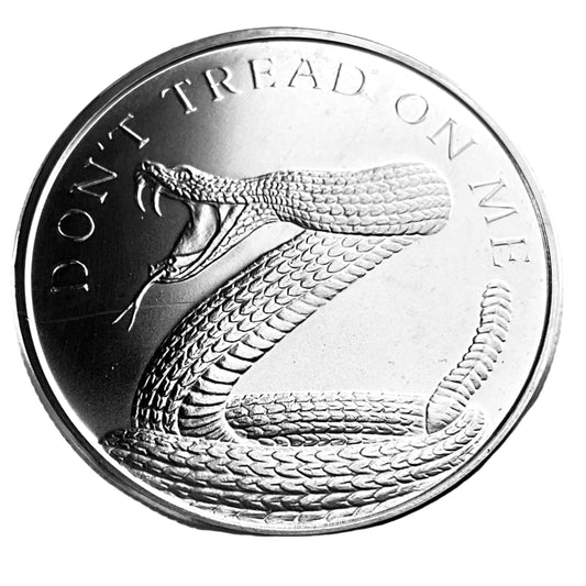 1 ozt Don't Tread on Me 999 Silver Round