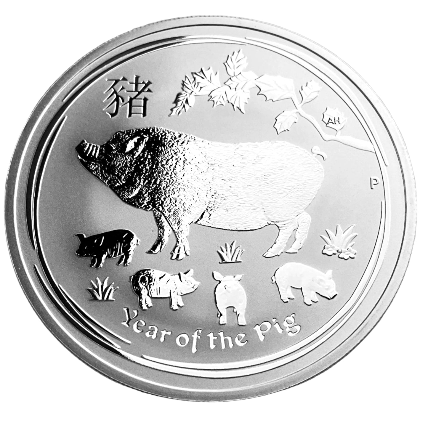 1 ozt Year of the Pig 9999 Silver $1 Coin