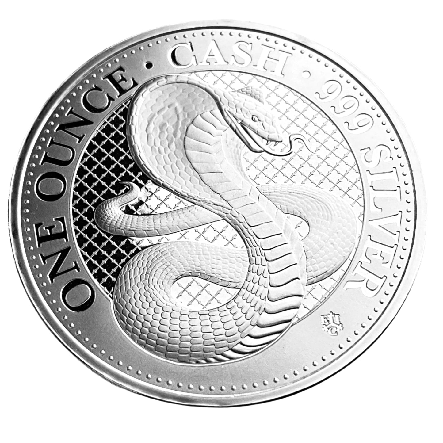 1 ozt King Cobra 999 Silver £1 Coin